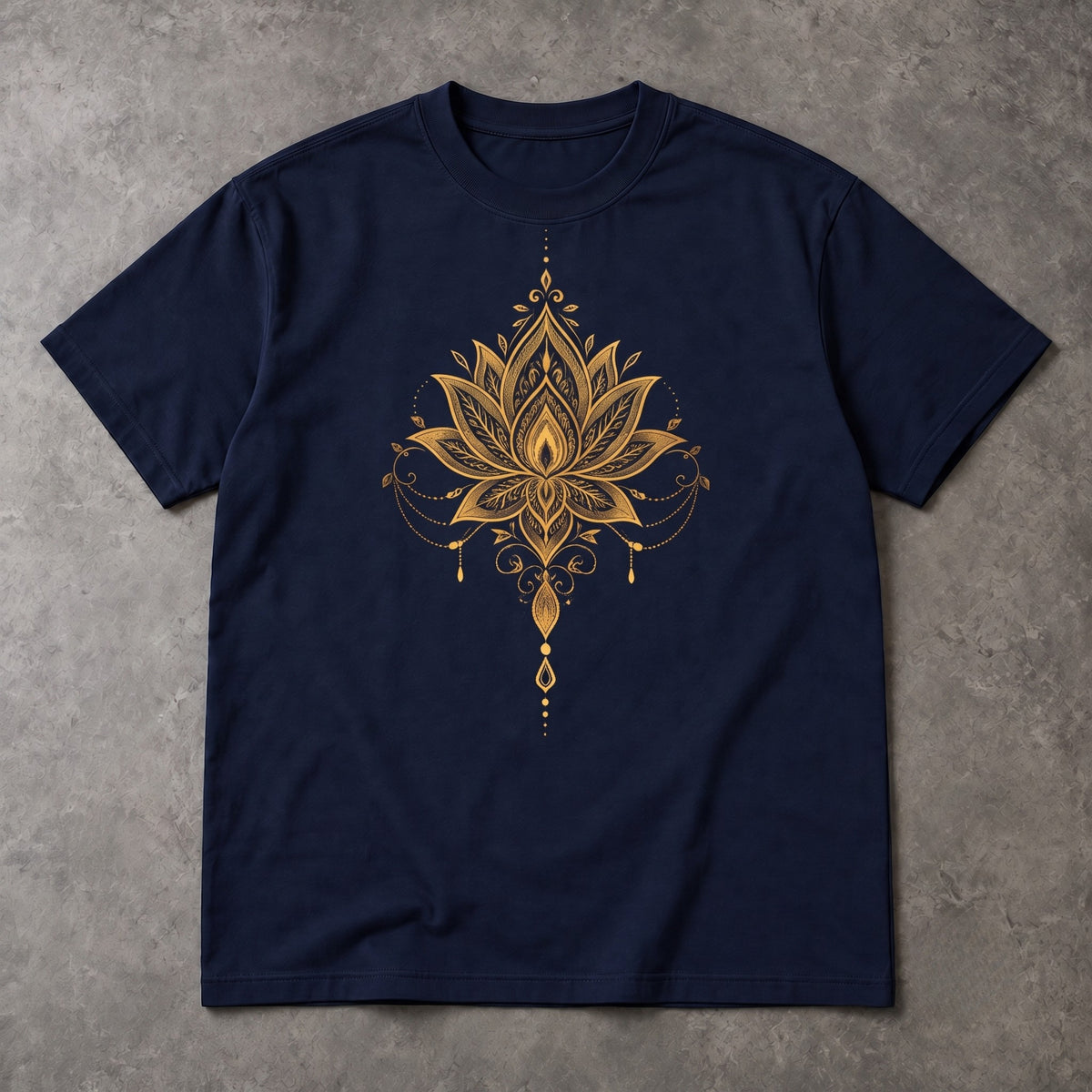 Lotus Flower T-Shirt – Golden Ornament