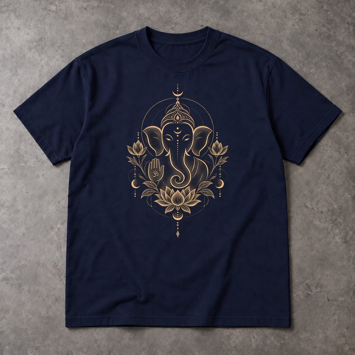 Ganesha T-Shirt – Minimal Lotus