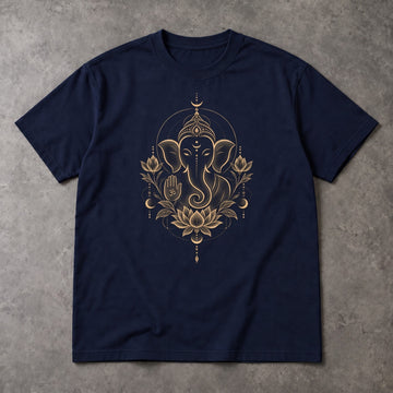 Ganesha T-Shirt – Minimal Lotus