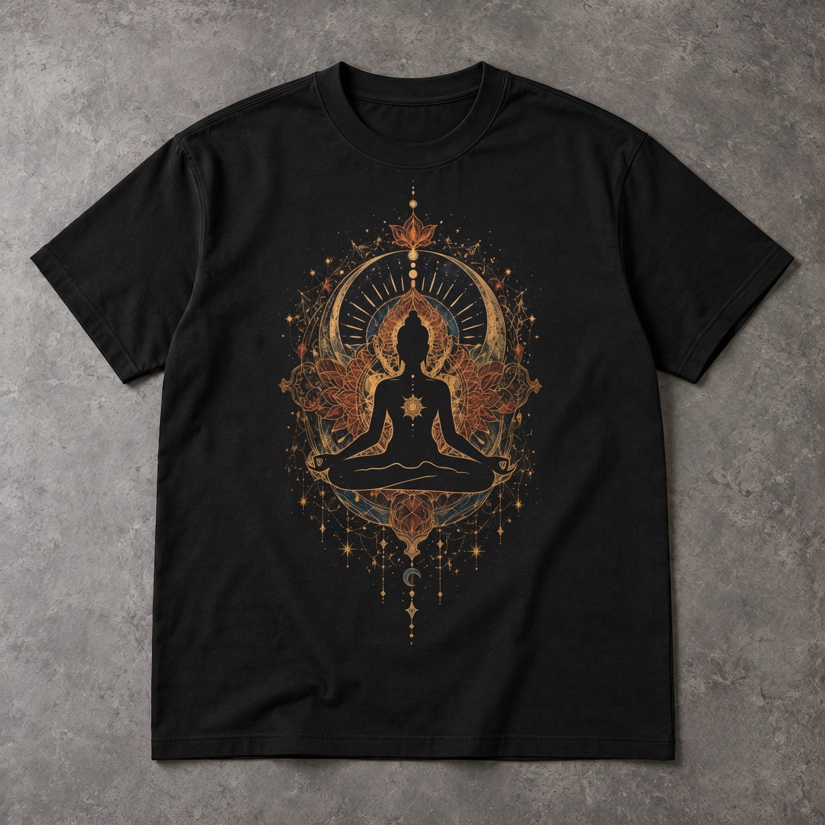Meditation T-Shirt – Celestial Lotus