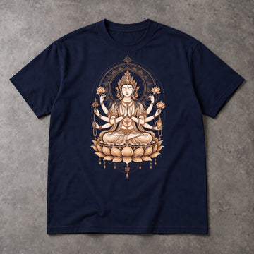 Bodhisattva T-Shirt – Multi-Armed Lotus