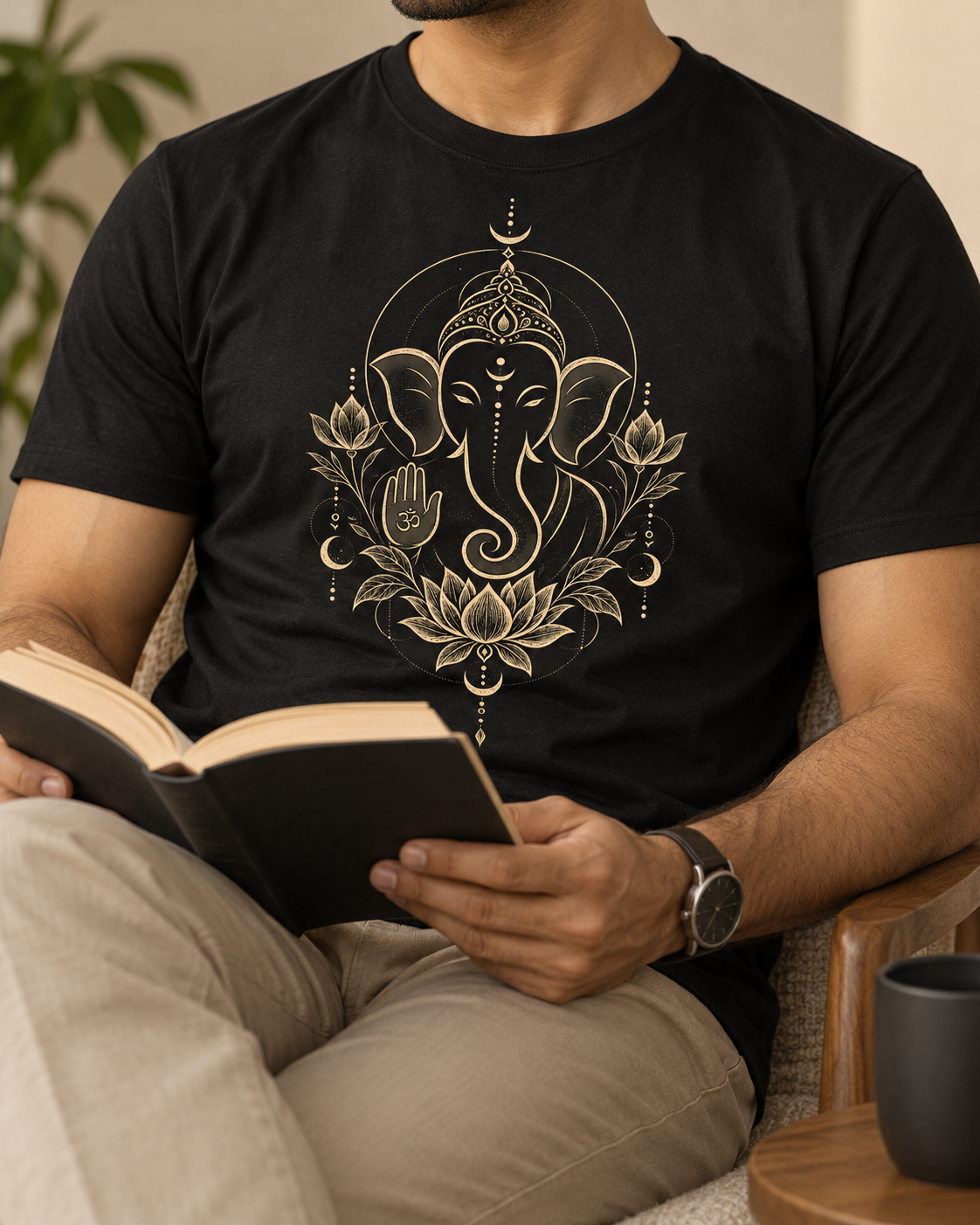 Ganesha T-Shirt – Minimal Lotus