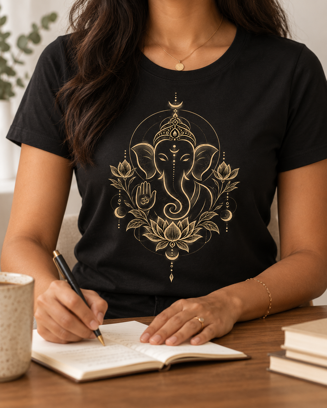 Ganesha T-Shirt – Minimal Lotus