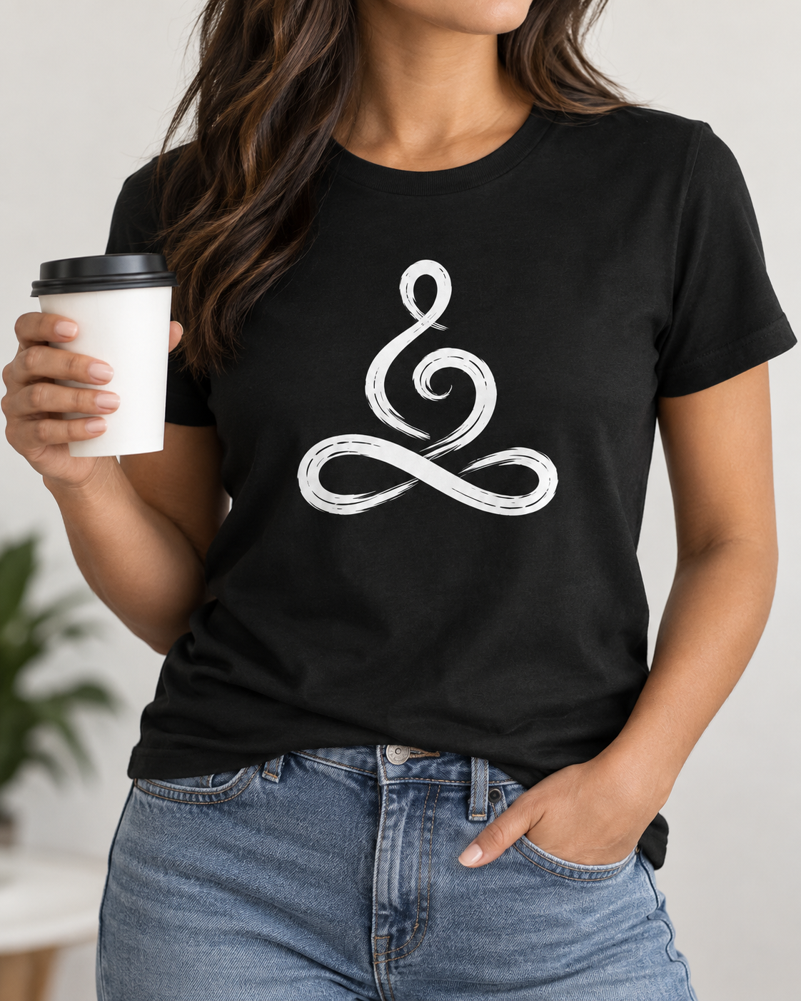Meditation Symbol T-Shirt – Infinity Line