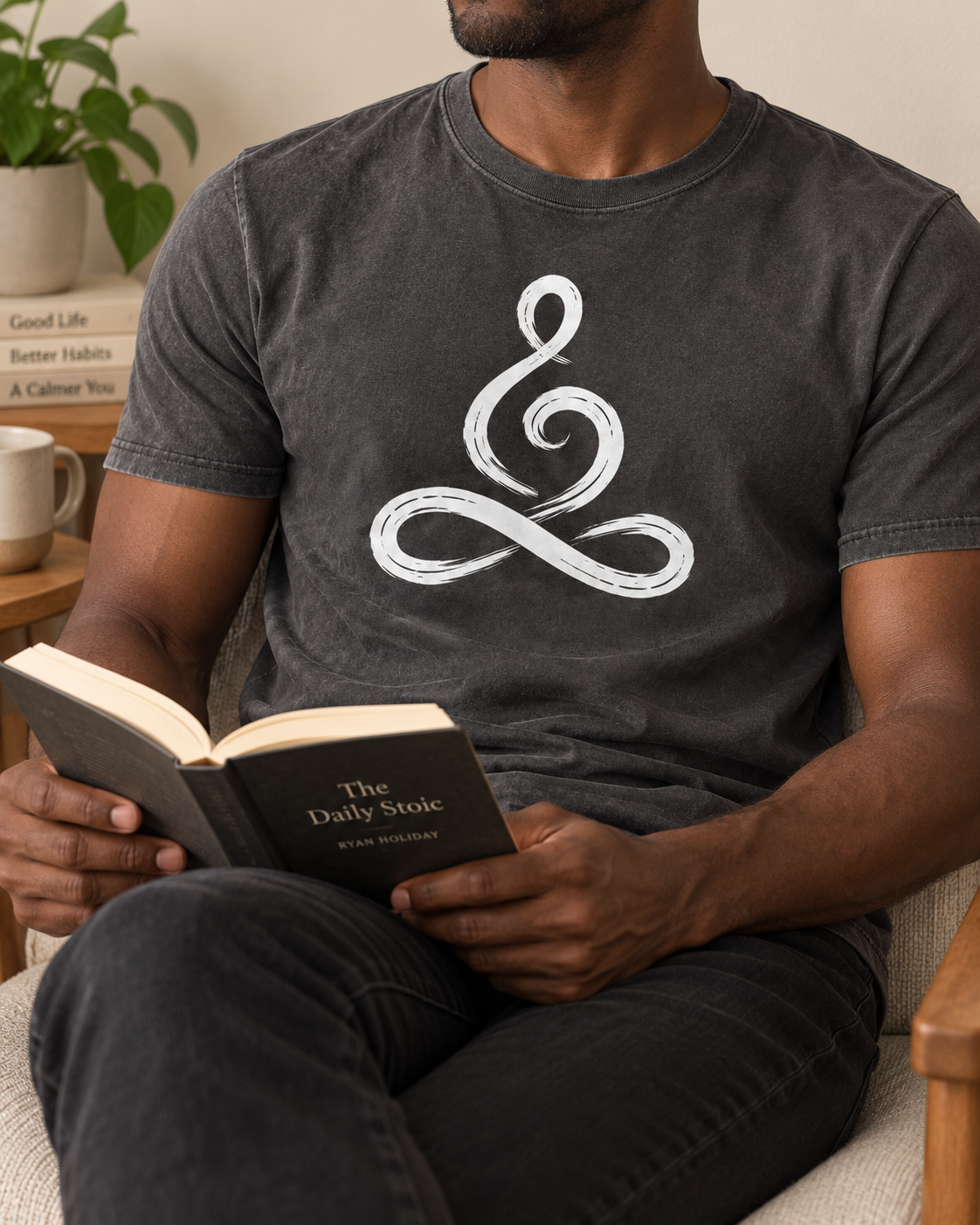 Meditation Symbol T-Shirt – Infinity Line