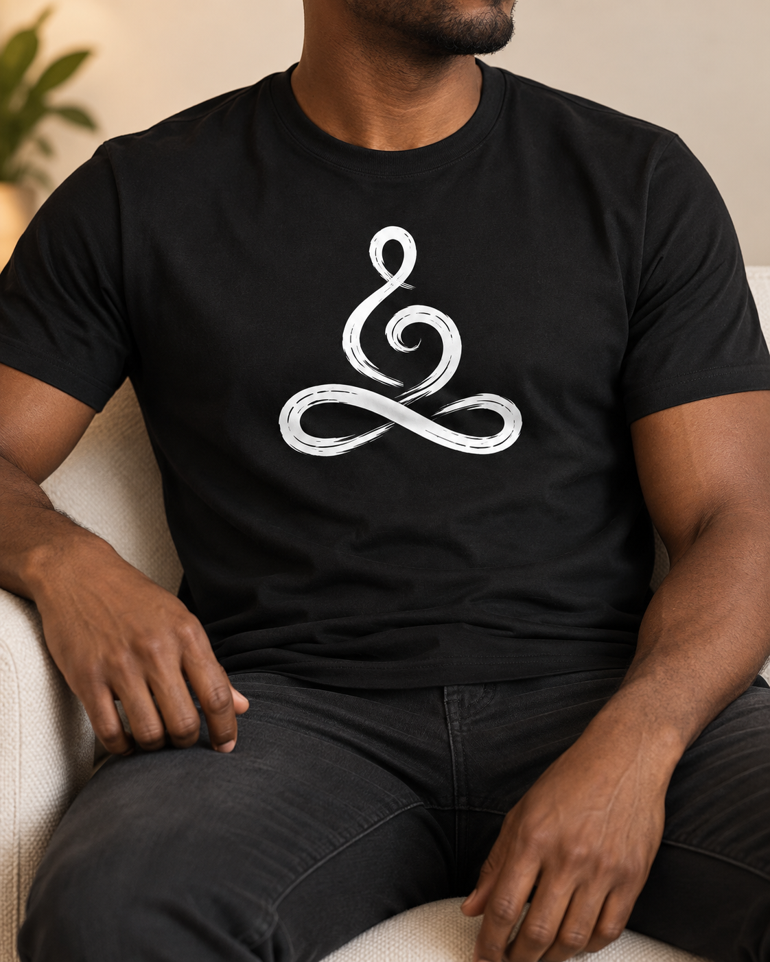 Meditation Symbol T-Shirt – Infinity Line