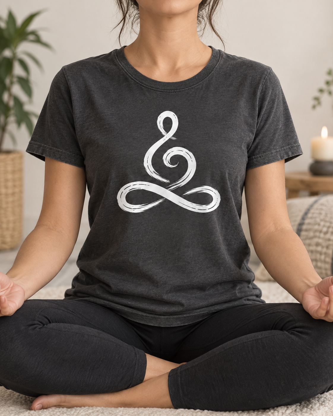 Meditation Symbol T-Shirt – Infinity Line