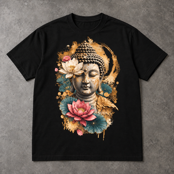 Buddha Lotus T-Shirt – Floral Portrait