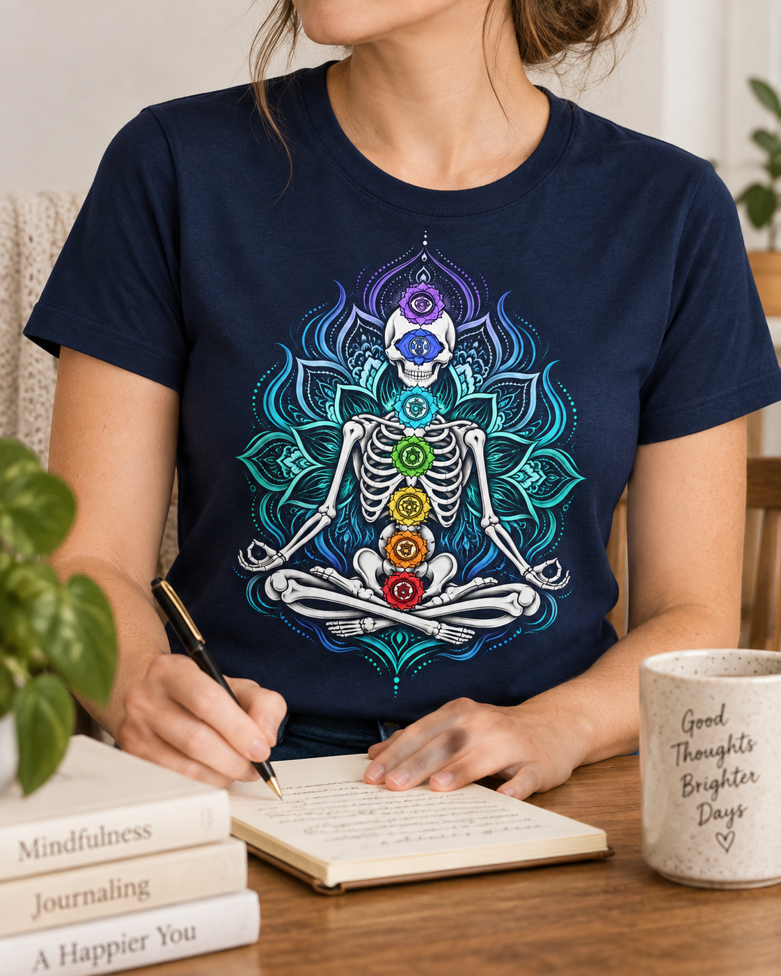 Skeleton Meditation T-Shirt – Chakra Art