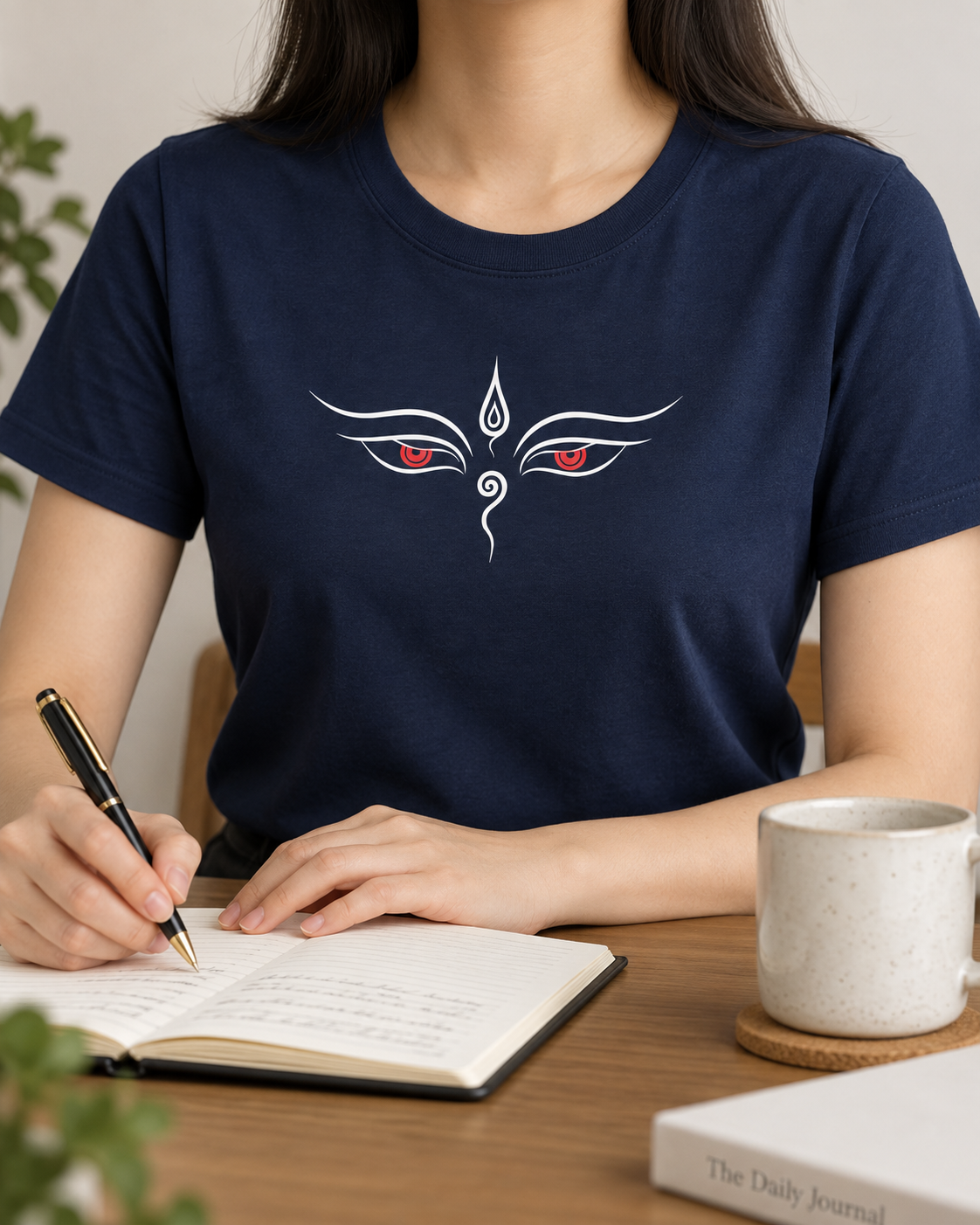 Buddha Eyes T-Shirt – Minimal Line Art