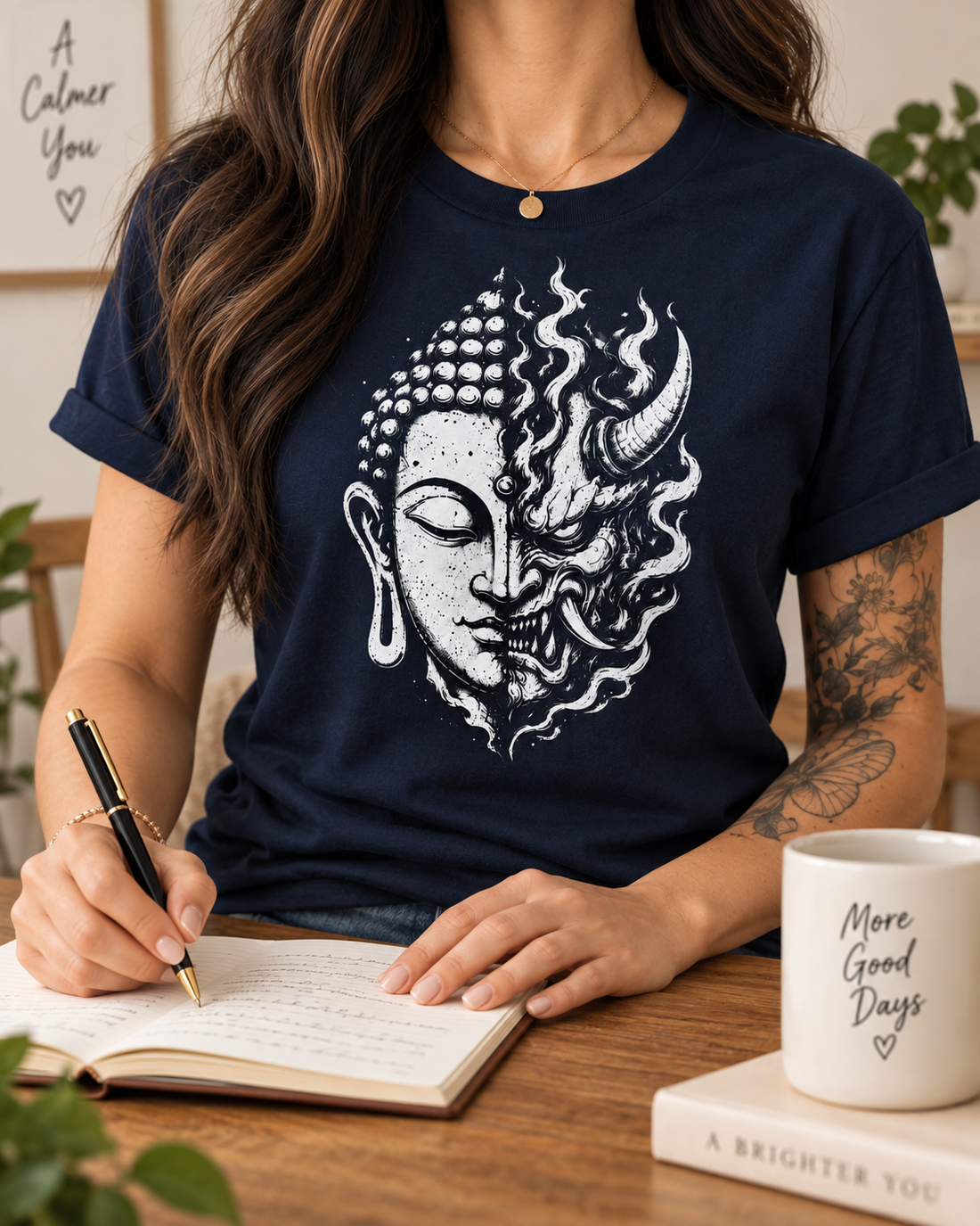 Buddha Oni T-Shirt – Split Face