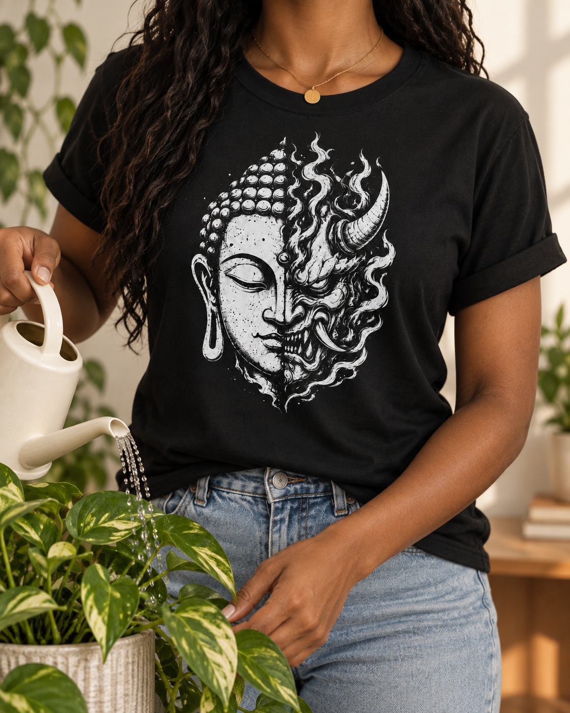 Buddha Oni T-Shirt – Split Face
