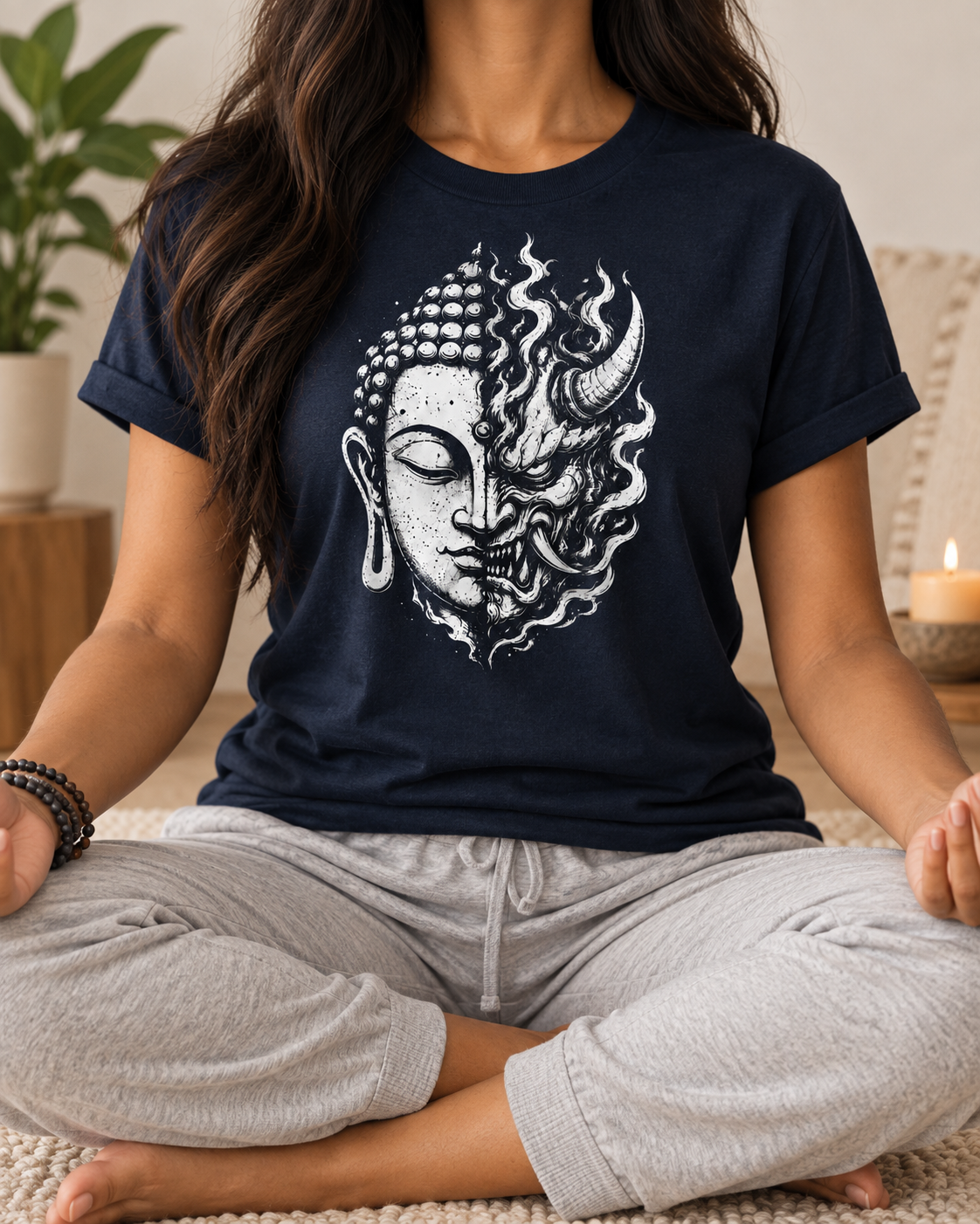 Buddha Oni T-Shirt – Split Face