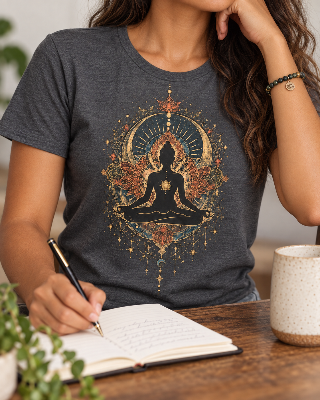 Meditation T-Shirt – Celestial Lotus