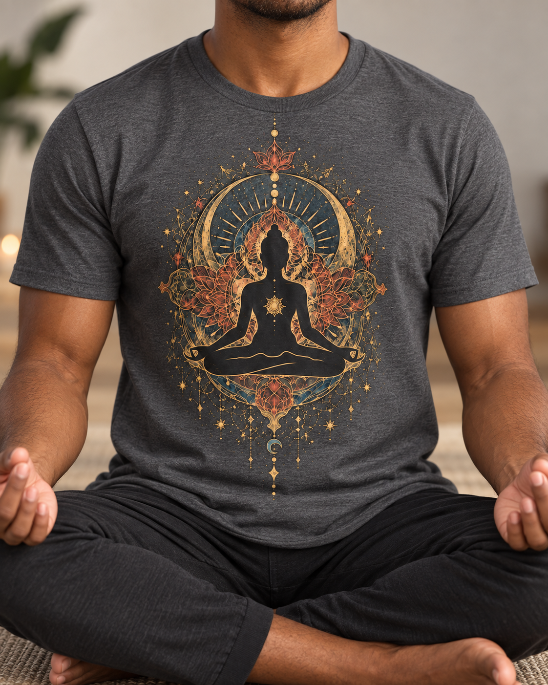 Meditation T-Shirt – Celestial Lotus