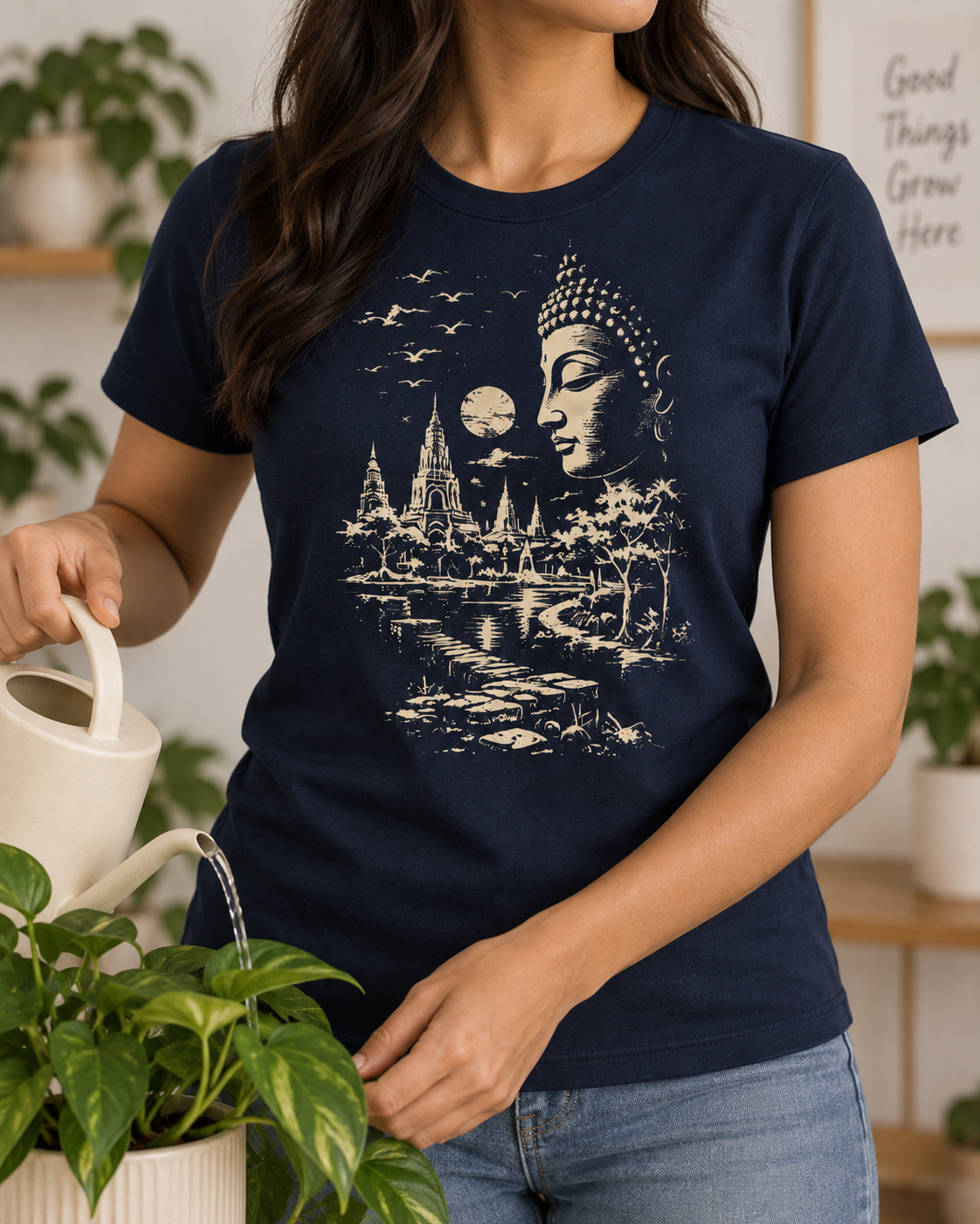 Buddha T-Shirt – Moonlit Temple