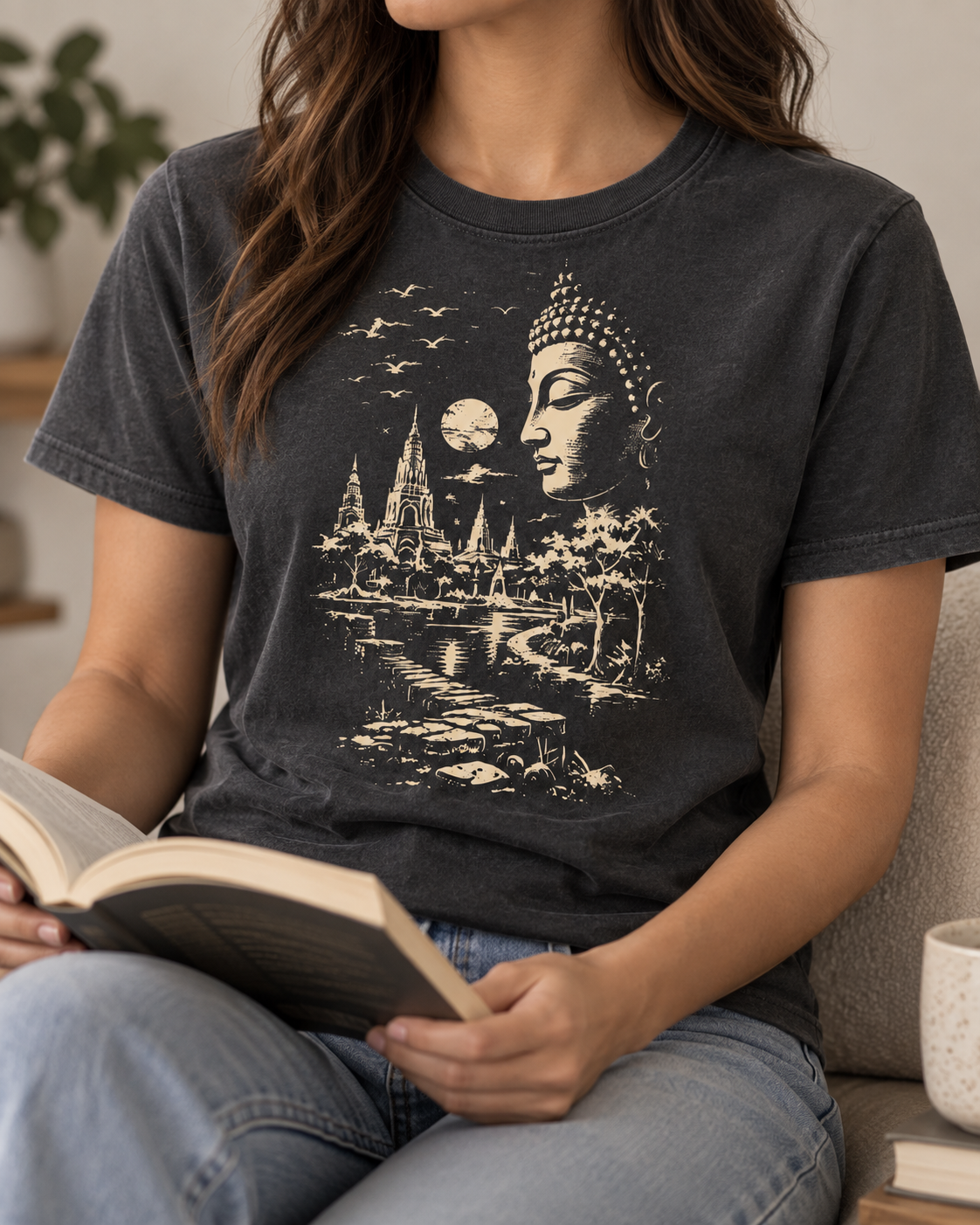 Buddha T-Shirt – Moonlit Temple