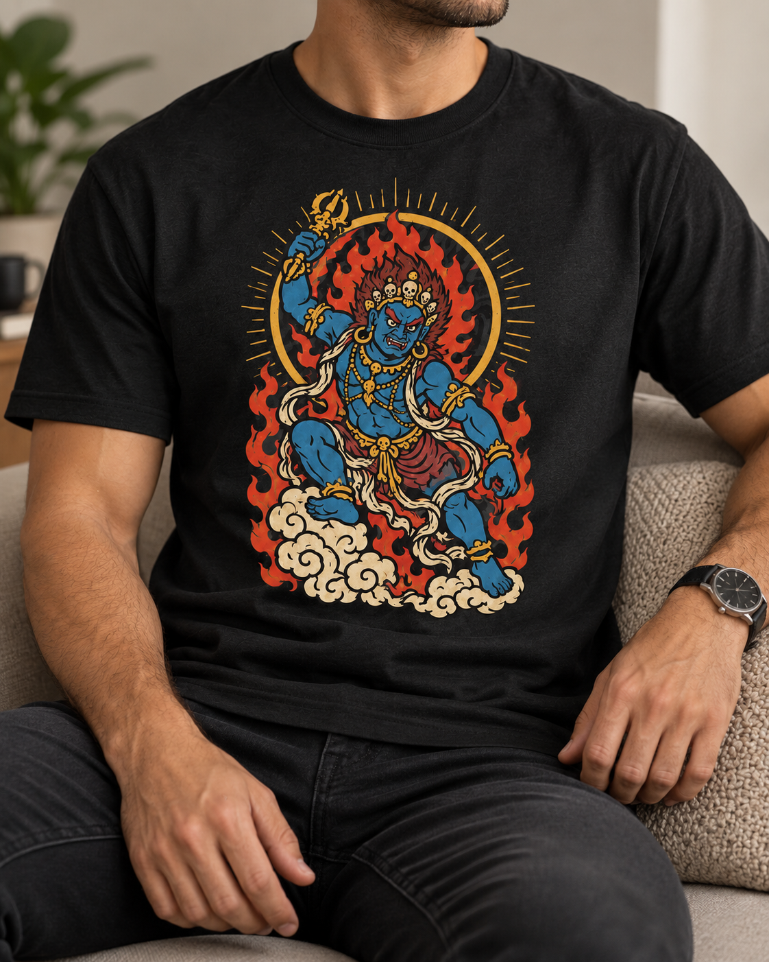Vajrapani T-Shirt – Wrathful Guardian