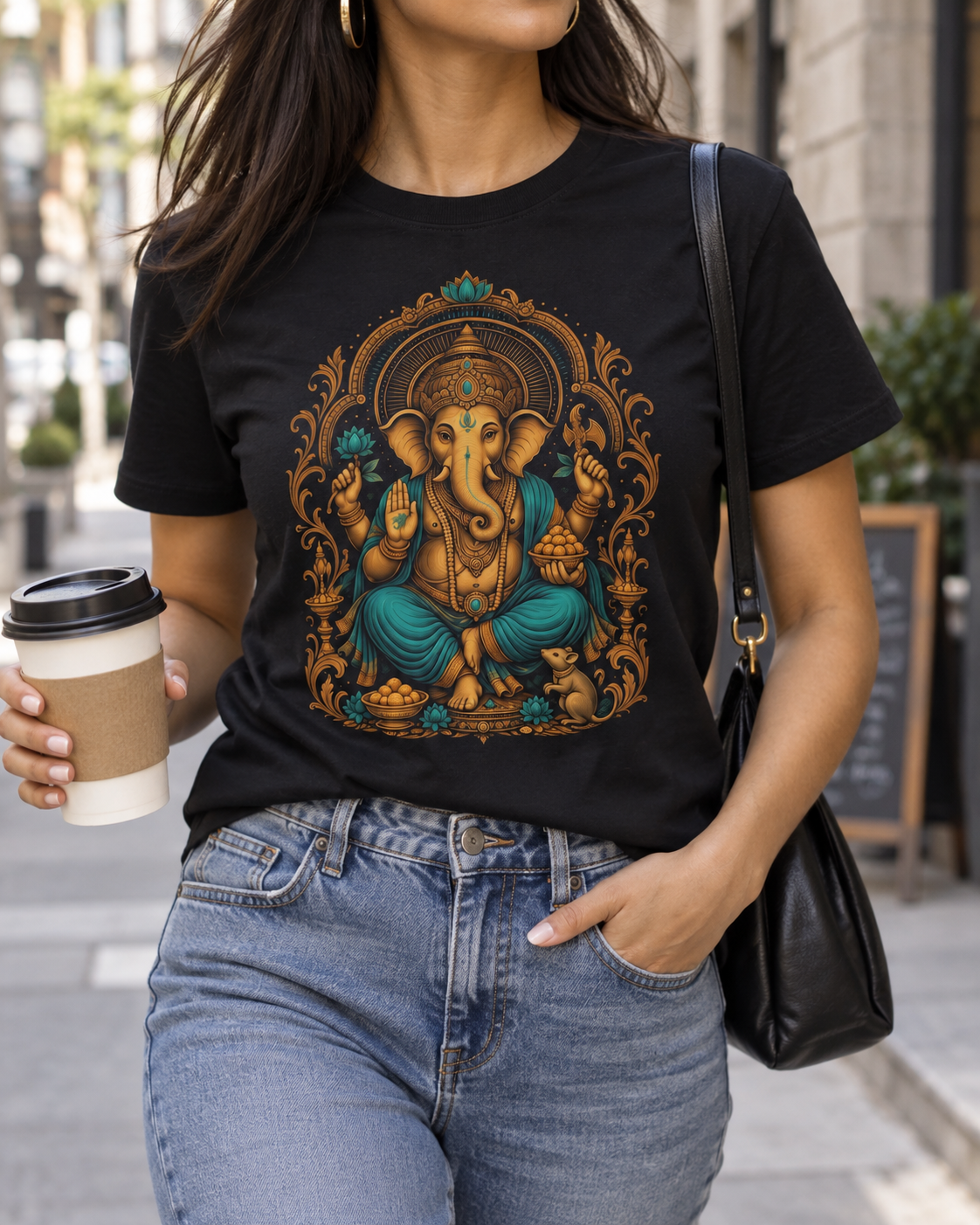 Ganesha T-Shirt – Ornate Front Print