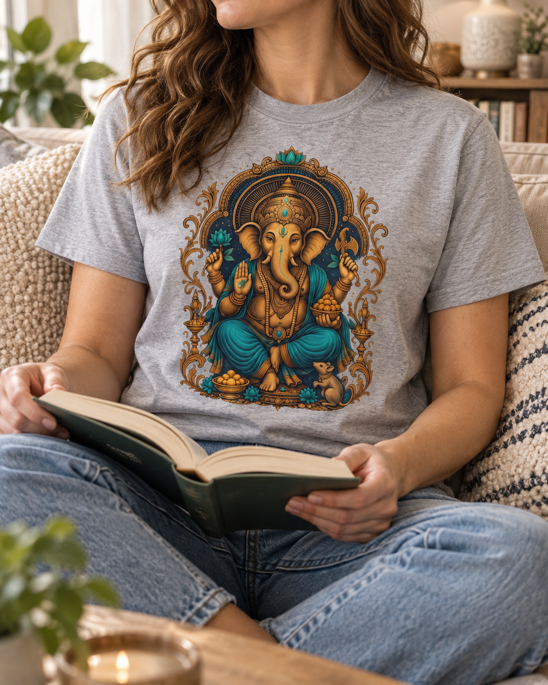 Ganesha T-Shirt – Ornate Front Print