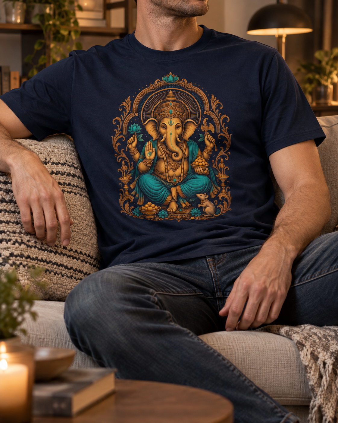Ganesha T-Shirt – Ornate Front Print