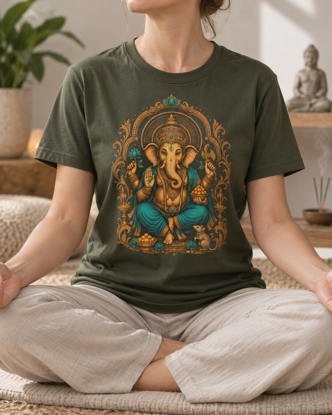 Ganesha T-Shirt – Ornate Front Print