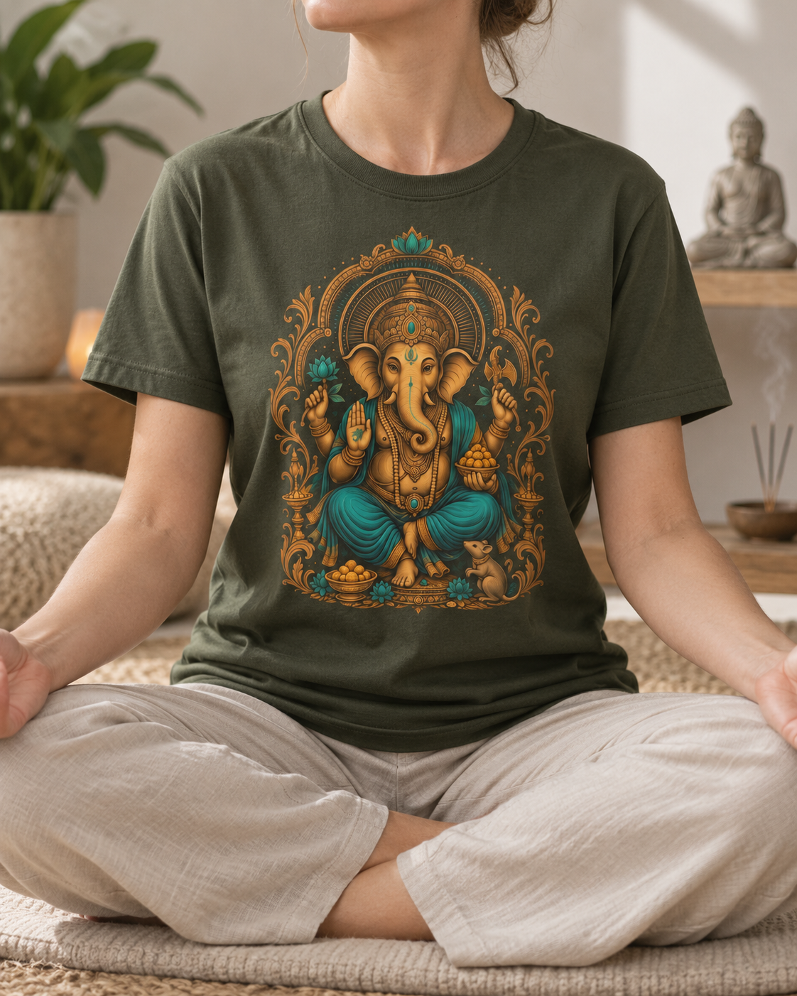 Ganesha T-Shirt – Ornate Front Print