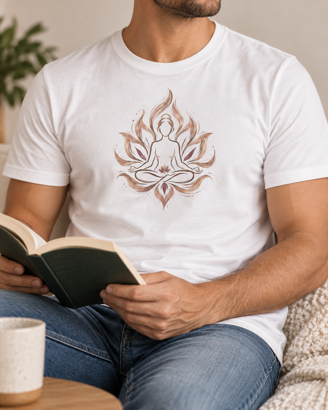 Meditation T-Shirt – Flowing Lotus