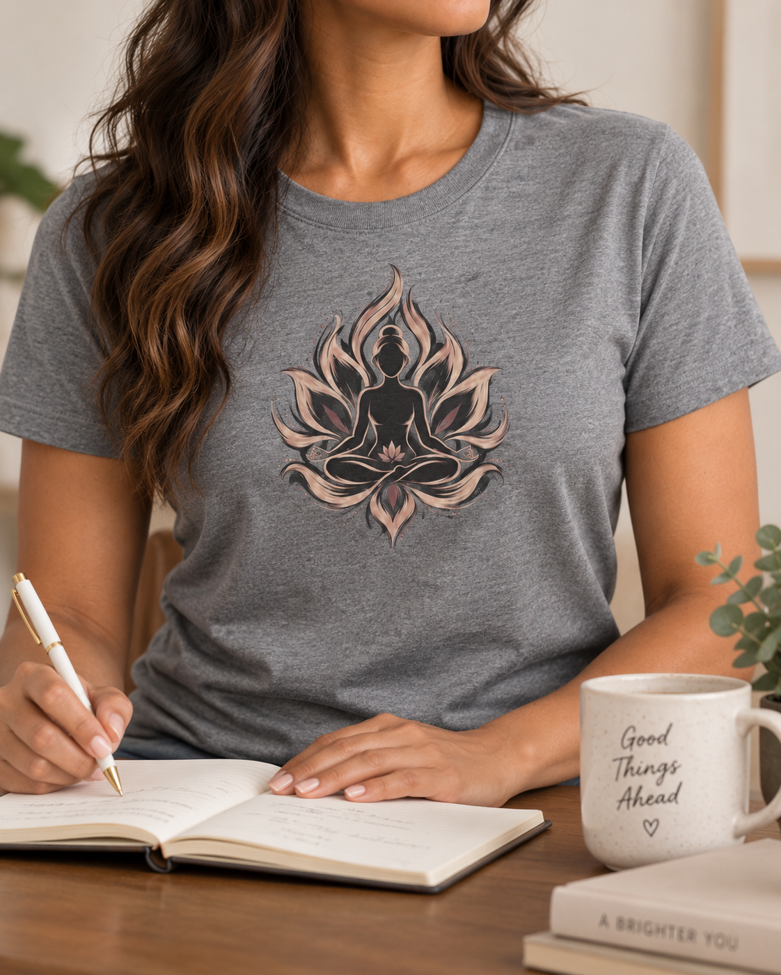 Meditation T-Shirt – Flowing Lotus