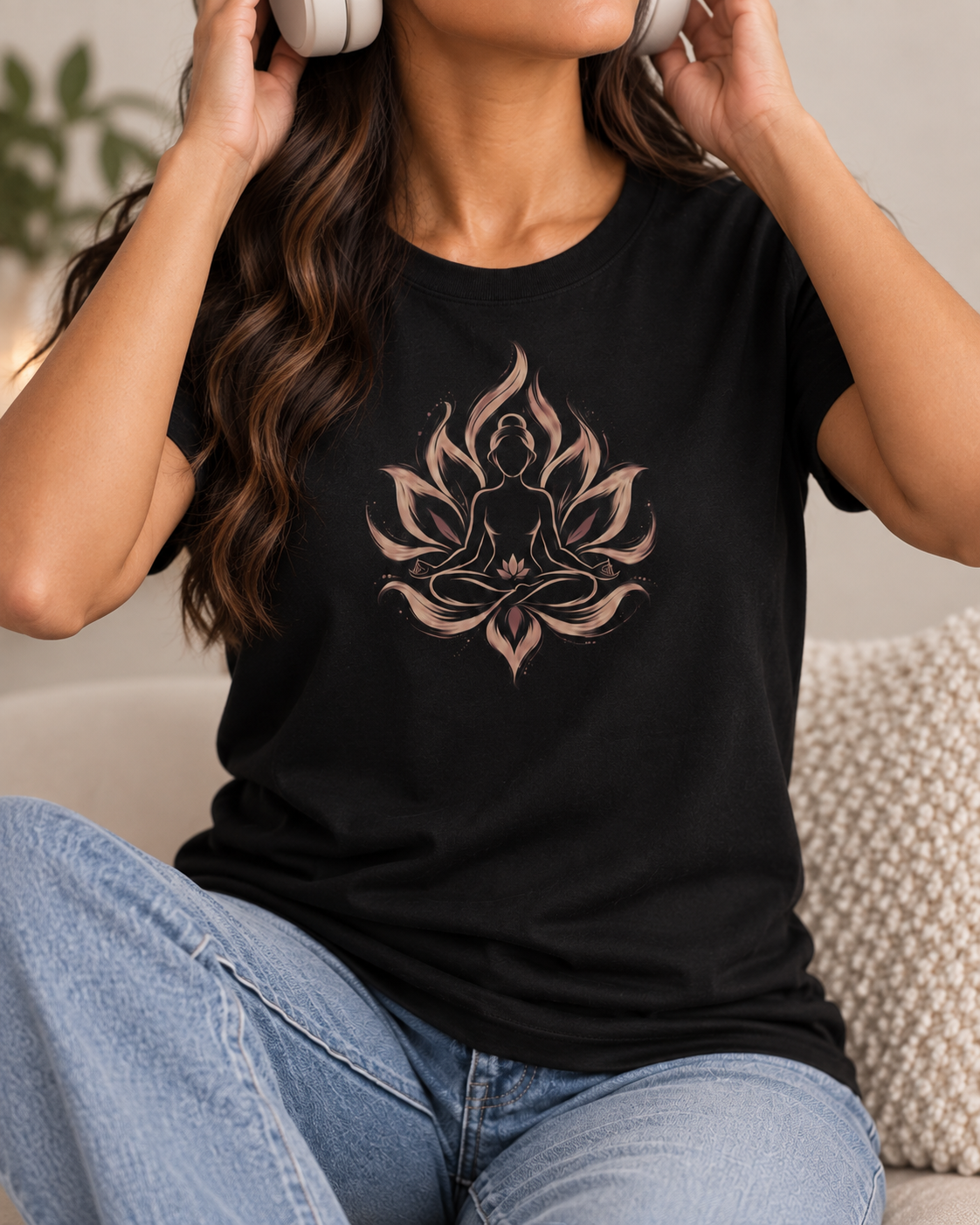 Meditation T-Shirt – Flowing Lotus