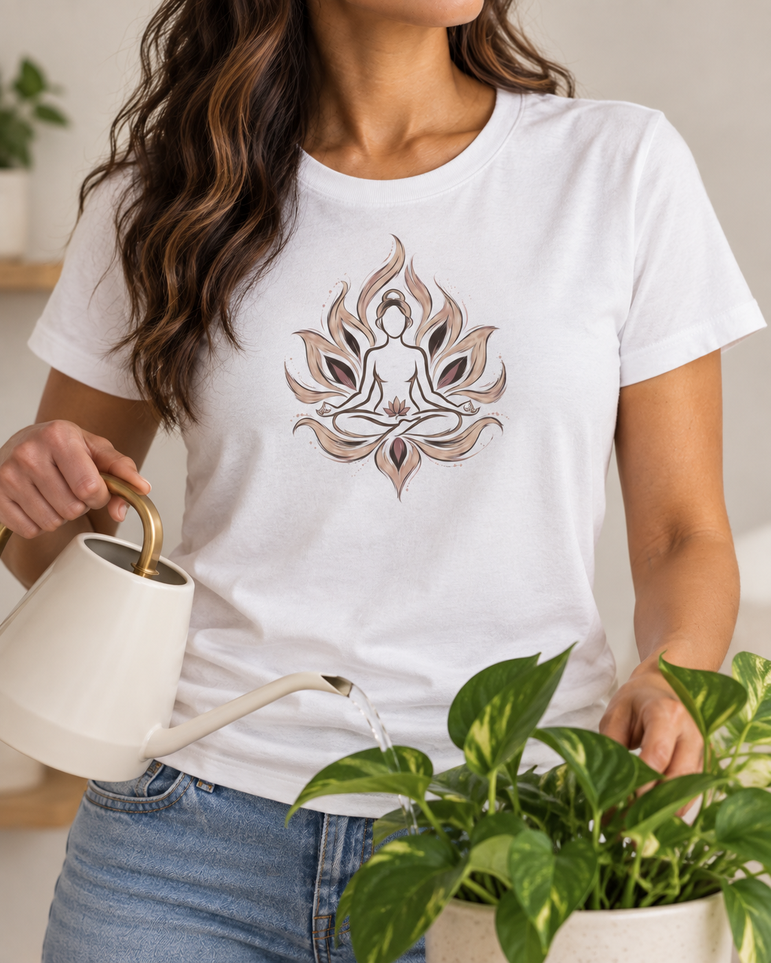 Meditation T-Shirt – Flowing Lotus
