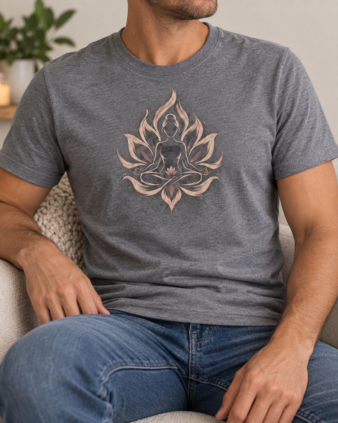 Meditation T-Shirt – Flowing Lotus