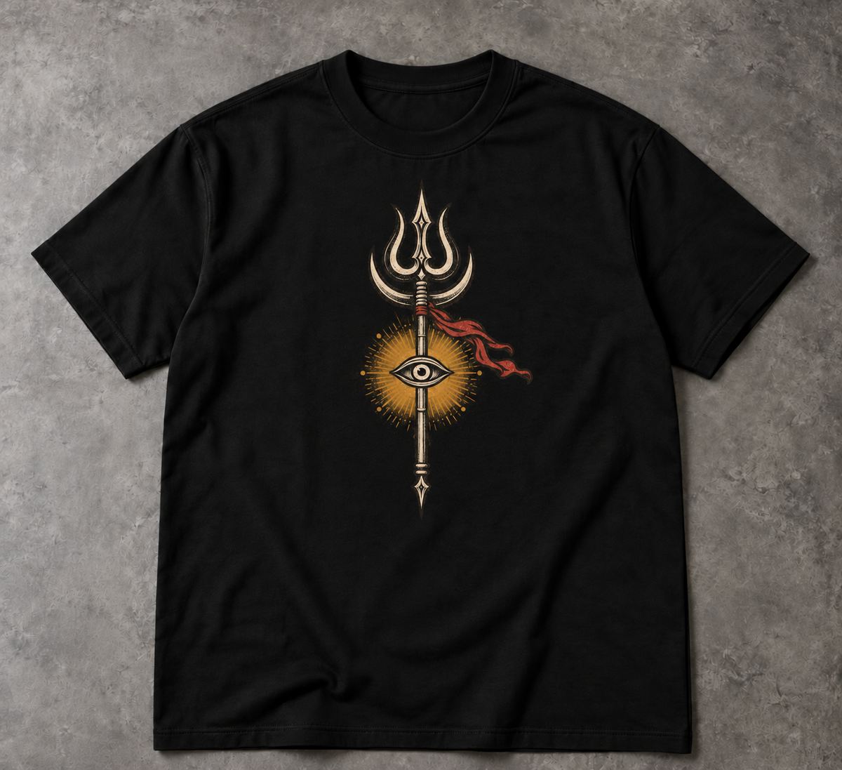 Shiva T-Shirt - Trident and Third Eye Graphic, Unisex