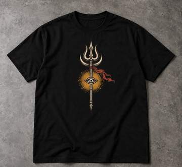 Shiva T-Shirt - Trident and Third Eye Graphic, Unisex