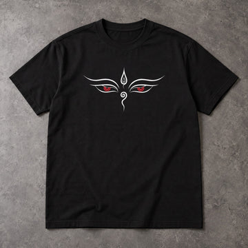 Buddha Eyes T-Shirt – Minimal Line Art